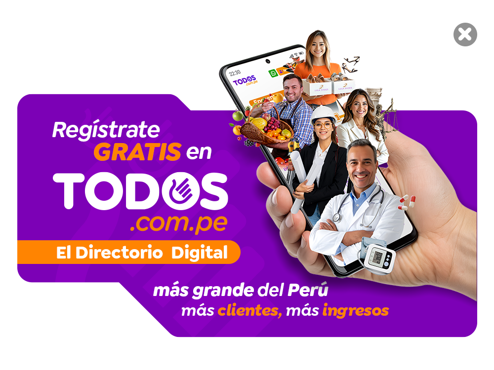 Anuncio Registrate Gratis en Todos.com.pe